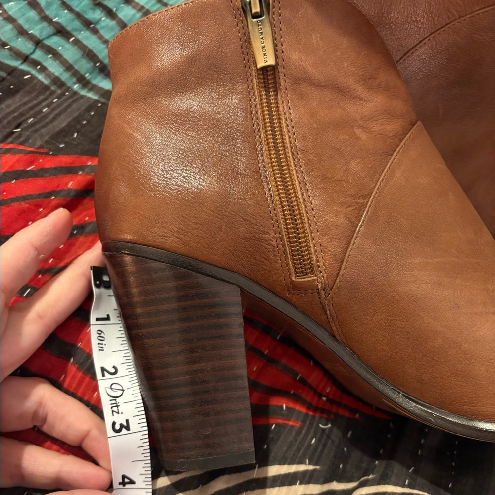 Vince Camuto Chestnut Heeled Boots - Picture 6 of 7